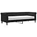 Divano Letto Con Materasso Nero 80x200 Cm In Velluto - Foto miniatura 1