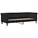 Divano Letto Con Materasso Nero 80x200 Cm In Velluto - Foto miniatura 9