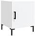 Comodino Bianco 40x40x50 Cm In Legno Multistrato - Foto miniatura 2