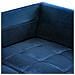 Divano Angolare 3 Posti Grena Velluto Blu Marino Lato Sinistro - Foto miniatura 4