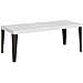 Tavolo Allungabile 90x160/264 Cm Flame Premium Bianco Frassino Telaio Antracite - Foto miniatura 1