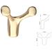 Gancio Da Parete Bull Horn - Appendiabiti Unico Ed Elegante Gold - Foto miniatura 2