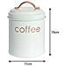 Barattolo Contenitore Ermetico Scatola Alimenti Cucina Con Coperchio Copper Barattolo Caffè - Foto miniatura 3