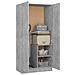 Lusso Casadino -  Armadio Grigio Cemento 82,5x51,5x180 Cm In Legno Multistrato - Foto miniatura 3