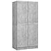 Lusso Casadino -  Armadio Grigio Cemento 82,5x51,5x180 Cm In Legno Multistrato - Foto miniatura 4