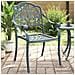 Sedie Da Giardino 2 Pz Verdi In Alluminio Pressofuso - Foto miniatura 2