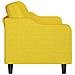 Divano A 3 Posti Giallo Chiaro 180 Cm In Tessuto - Foto miniatura 3