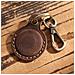 Custodia In Pelle Premium Per Apple Airtag Coffee - Foto miniatura 2