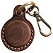 Custodia In Pelle Premium Per Apple Airtag Coffee - Foto miniatura 1