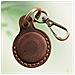 Custodia In Pelle Premium Per Apple Airtag Coffee - Foto miniatura 3