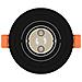 Faretti incassati 24 pz Rotondi GU10 Nero Ø91 mm - Foto miniatura 6