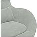 Poltrona a Uovo  in Velluto Grigio Chiaro - Foto miniatura 7