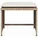 Sedia da Giardino con Poggiapiedi in Polyrattan Beige - Foto miniatura 7