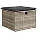 Set Divani da Giardino 11 pz con Cuscini in Polyrattan Grigio - Foto miniatura 6