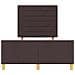 Struttura del Letto  Marrone Scuro 120x200 cm in Tessuto - Foto miniatura 8