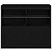 Credenza con Luci LED Rovere Nero 81x37x67 cm - Foto miniatura 6