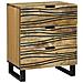 Mobile da comodino 50x33x60 cm Legno Massello Mango - Foto miniatura 1