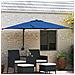 Ombrello da Patio Blu Azzurro Acciaio, Poliestere Grande - Foto miniatura 2