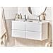 Mobiletto A Muro Con Doppio Lavabo Cardiel 120 Cm Bianco - Foto miniatura 1