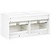 Mobiletto A Muro Con Doppio Lavabo Cardiel 120 Cm Bianco - Foto miniatura 5