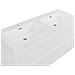 Mobiletto A Muro Con Doppio Lavabo Cardiel 120 Cm Bianco - Foto miniatura 6
