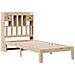 Letto Libreria senza Materasso 90x200 cm Legno Massello Pino - Foto miniatura 3