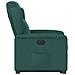 Poltrona Alzapersona Reclinabile Elettrica Verde Scuro Tessuto - Foto miniatura 6