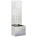Vaso da Giardino con Pannello Decorativo Argento 50 x 140 cm - Foto miniatura 1