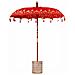 Parasol Balinese Rosso 180-190 cm Cotone, legno massello - Foto miniatura 1