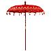 Parasol Balinese Rosso 180-190 cm Cotone, legno massello - Foto miniatura 4