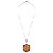 Girocollo In Argento Sterling 925 ""in My World"" Rosso Agatha - Foto miniatura 1