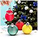 Festoso Ornamento Di Natale A Forma Di Pupazzo Di Neve - Decorazione Da Appendere In Plastica Per Feste Yellow - Foto miniatura 3