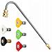 Set Di Ugelli Per Idropulitrice Con Lancia 1/4"" 34cm - 5 Ugelli (0°, 15°, 25°, 40°, 60°) | Max 250 Bar, 60°c | Compatibile Con, Lavor - Foto miniatura 1