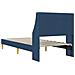 Struttura del letto con testiera Blu 100 x 200 cm Tessuto - Foto miniatura 6