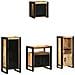 Set di mobili per il bagno 4 pcs Legno di mango massello - Foto miniatura 1