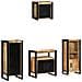 Set di mobili per il bagno 4 pcs Legno di mango massello - Foto miniatura 2