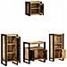 Set di mobili per il bagno 4 pcs Legno di mango massello - Foto miniatura 3