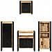 Set di mobili per il bagno 4 pcs Legno di mango massello - Foto miniatura 8