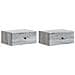 Mobiletto da notte a muro 2 pcs Grigio Sonoma 49 x 34,5 x 20 cm - Foto miniatura 1