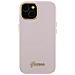 Indovina In Silicone Con Logo E Cornice In Metallo, Per Iphone 15 Pro Max - Rosa - Foto miniatura 1
