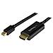 Cavo convertitore adattatore DisplayPort a HDMI con cavo integrato - mDP a HDMI da 2m - 4K - Foto miniatura 1