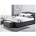 Letto Contenitore In Tessuto Grigio E Led Multicolore 180x200cm Montpellier - Foto miniatura 12