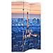 Paravento Pieghevole 120x170 cm Stampa Parigi di Notte - Foto miniatura 3