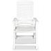 Sedie Reclinabili da Giardino 2 pz in Plastica Bianca - Foto miniatura 5