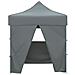 Gazebo Professionale Pieghevole 4 Pareti 2x2m Acciaio Antracite - Foto miniatura 8