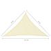 Parasole a Vela Oxford Triangolare 4x4x5,8 m Crema - Foto miniatura 6