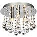 Lampada A Sospensione A Soffitto Con 3 Gocce Di Cristallo Di Luce Cromo, G9 - Foto miniatura 1
