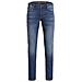 Jeans Slim Fit A Vita Bassa In Denim Blu Da Uomo - Foto miniatura 1