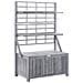 Contenitore Con Graticcio 99x55x160cm Grigio Massello Di Acacia - Foto miniatura 2