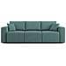 Morfeo Divano Con 3 Sedute Estraibili In Tessuto T02 Petrolio - Foto miniatura 2